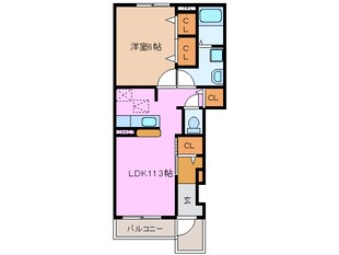 六軒駅 徒歩19分 1階の物件間取画像